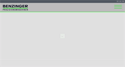 Desktop Screenshot of benzinger.de
